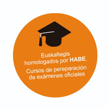 Euskaltegis homologados por HABE. Cursos de preparación de exámenes oficiales