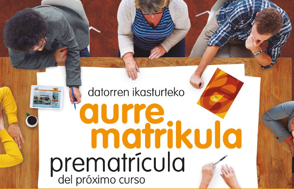 Aurrematrikula ikasi euskera