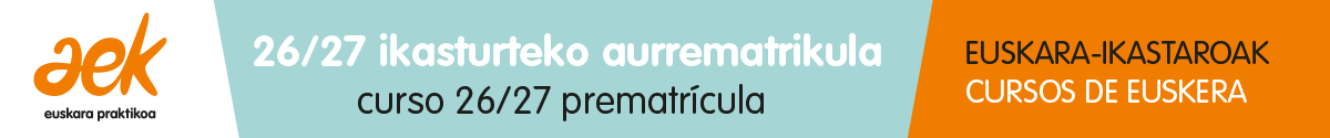 26/27 ikasturteko aurrematrikula