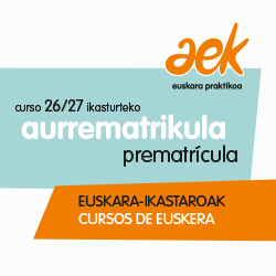 26/27 ikasturteko aurrematrikula