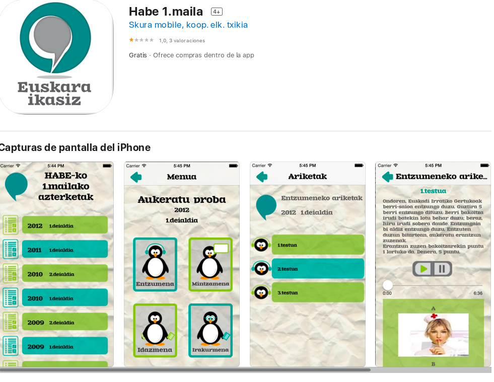 euskara ikasi app