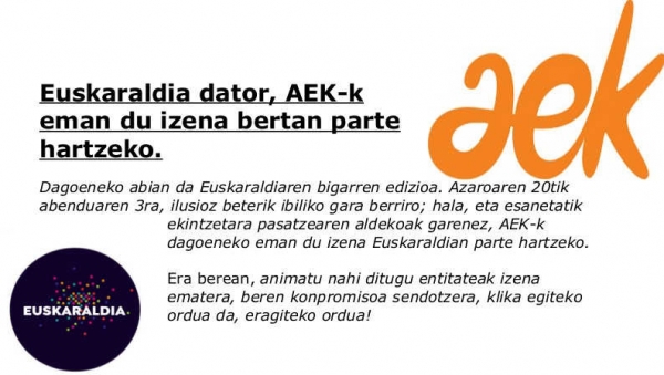 Euskaraldia, entitateetan Klika egiteko ordua!