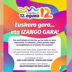 12. eguna/d&iacute;a 12: clases de euskera gratuitas y 'mintzodromos'