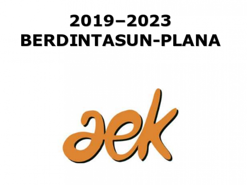 En vigor el plan de igualdad 2019-2023 de AEK