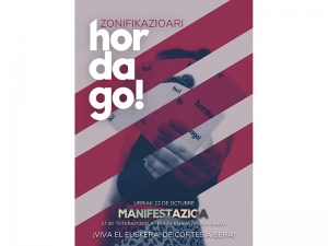 Zonifikazioari Hordago! Euskararen aldeko manifestazioa, Tuteran