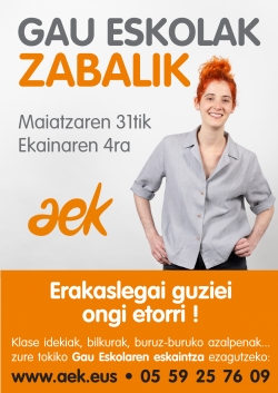 Gau Eskolak zabalik!