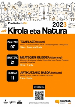 'Kirola eta Natura' programa abian!!