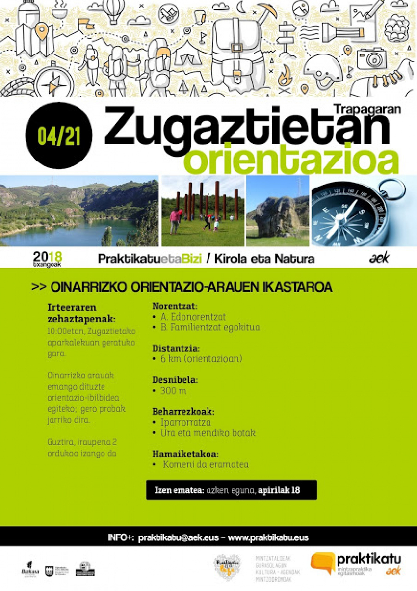 Kirola eta Natura: orientazioa Zugaztietan