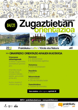 Kirola eta Natura: orientazioa Zugaztietan