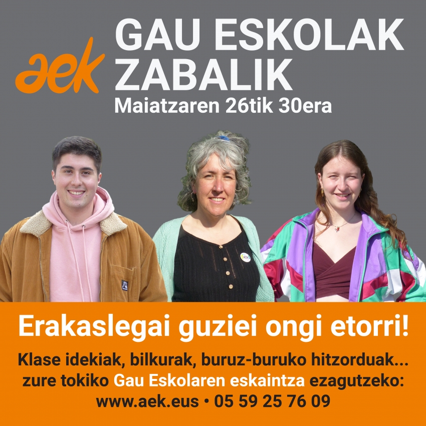 Gaur eskoletan, irakasleentzako ate-irekiak!